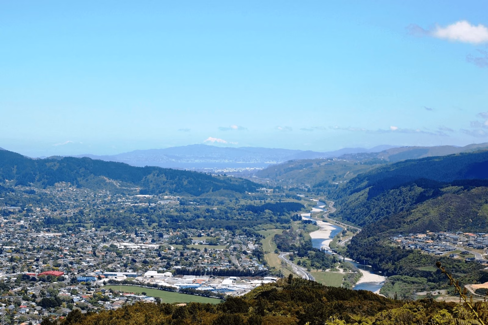 Aerial view of Upper Hutt