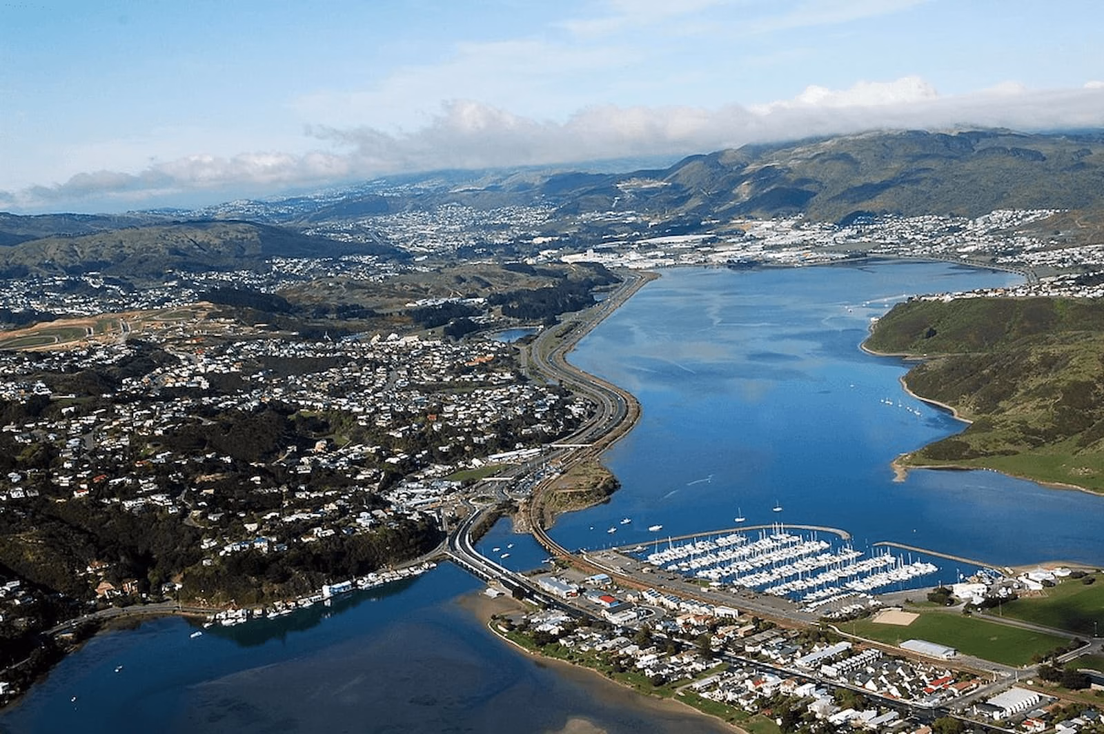 Aerial view of Porirua